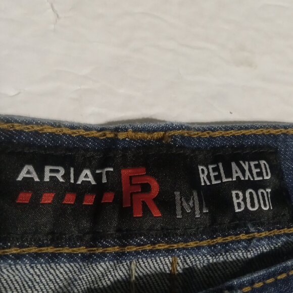 ARIAT MEN'S M4 RELAXED BOOT SHALE FIRE RESISTANT WORK JEANS 10012555 - Picture 6 of 8